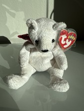 2000 White Plush 7in Ty Beanie Babie Angel Bear 4332