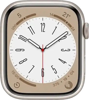 Apple Watch Series 8 41 mm Aluminiumgehäuse polarstern [Wi-Fi] OHNE ARMBAND