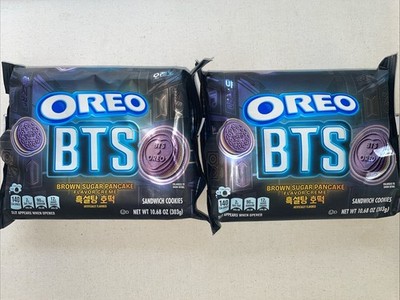 2x BTS Oreo Limited Edition Brown Sugar Pancake Sandwich Cookies 10.68 ozs NEW