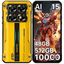 OUKITEL WP60 Outdoor Handy 5G 48GB+512GB 10000mAh Android 15 Smartphone 7.2 Zoll