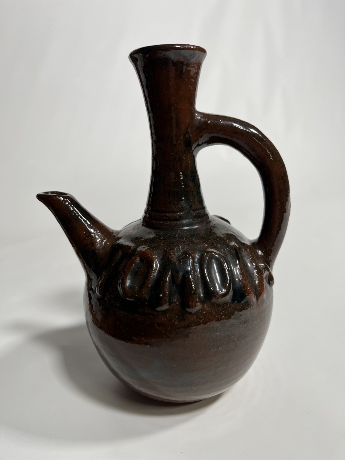 Vintage Tomoca Coffee Co Ethiopian Jebena Ceramic Coffee Pot