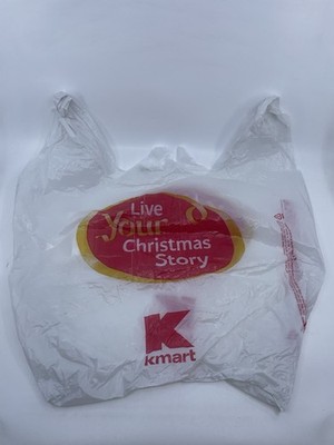 Vintage K-mart Store Plastic Shopping Bag Advertising Kmart 
