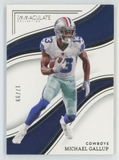 Michael Gallup 2023 Panini Immaculate Collection /99 #9 Dallas Cowboys