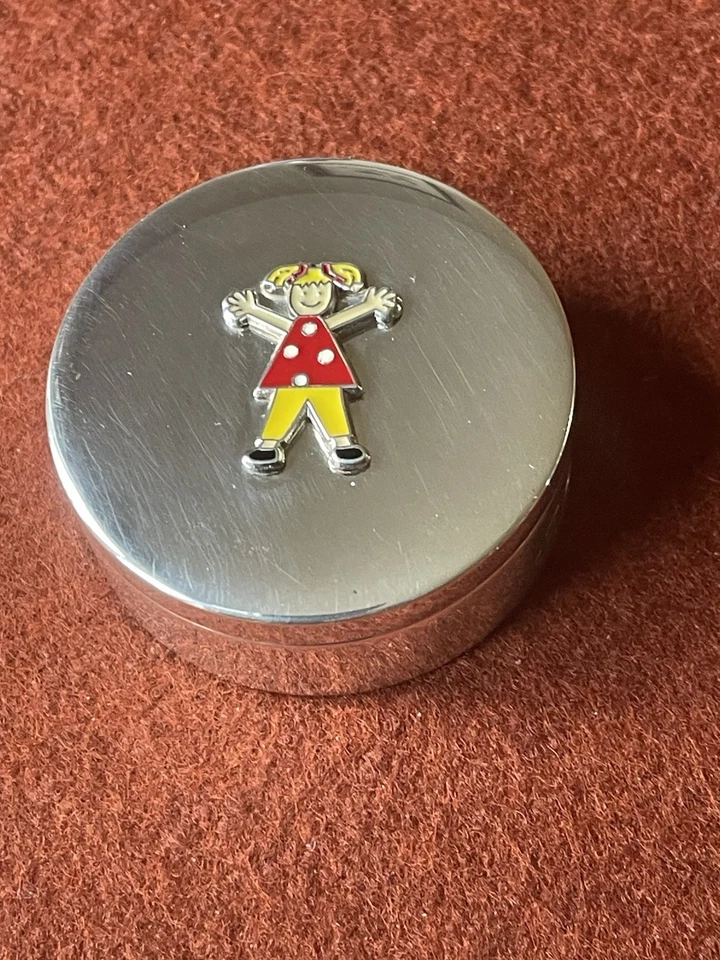 Pote de bugigangas Asprey & Garrard prata HM London 1997 na caixa original pesa 56,78 g - Imagem 2 de 4