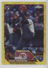2023 Topps Chrome Update Yellow Mini-Diamond Refractor 56/75 Grant Anderson 0it8