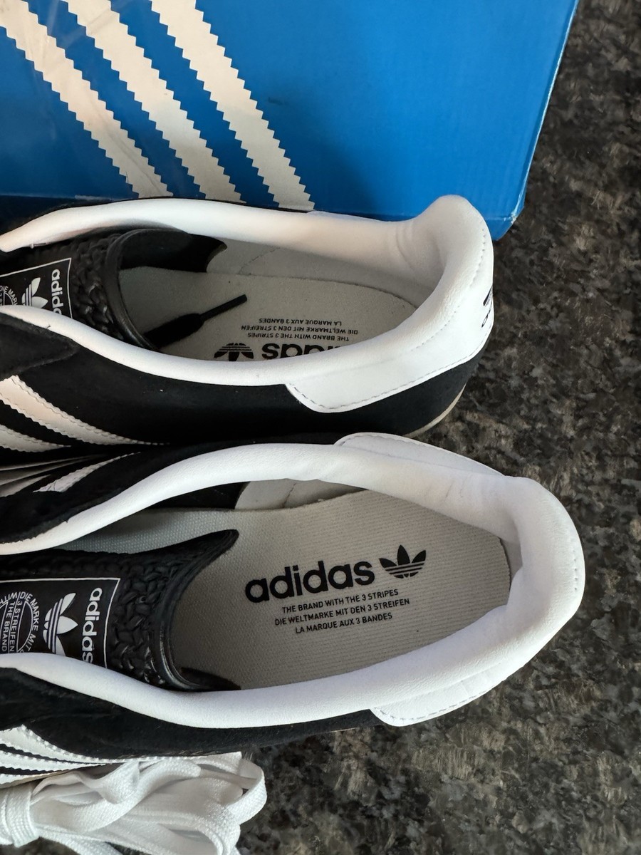 Size 10.5- adidas Gazelle Indoor - Core Black / White / Gum - Mens JI2060  Shoes | eBay