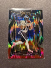 2024 Panini Select AJ Brown Concourse Black And Red Shock Prizm #2