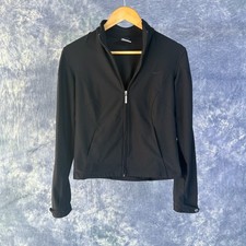 Women s Nike Dri-FIT Full Zip Black Training Jacket Sz S