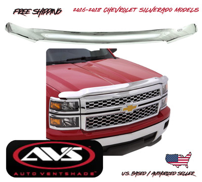 2016-2018 Chevy Silverado 1500 Bugflector High Profile AVS Hood Shield Deflector