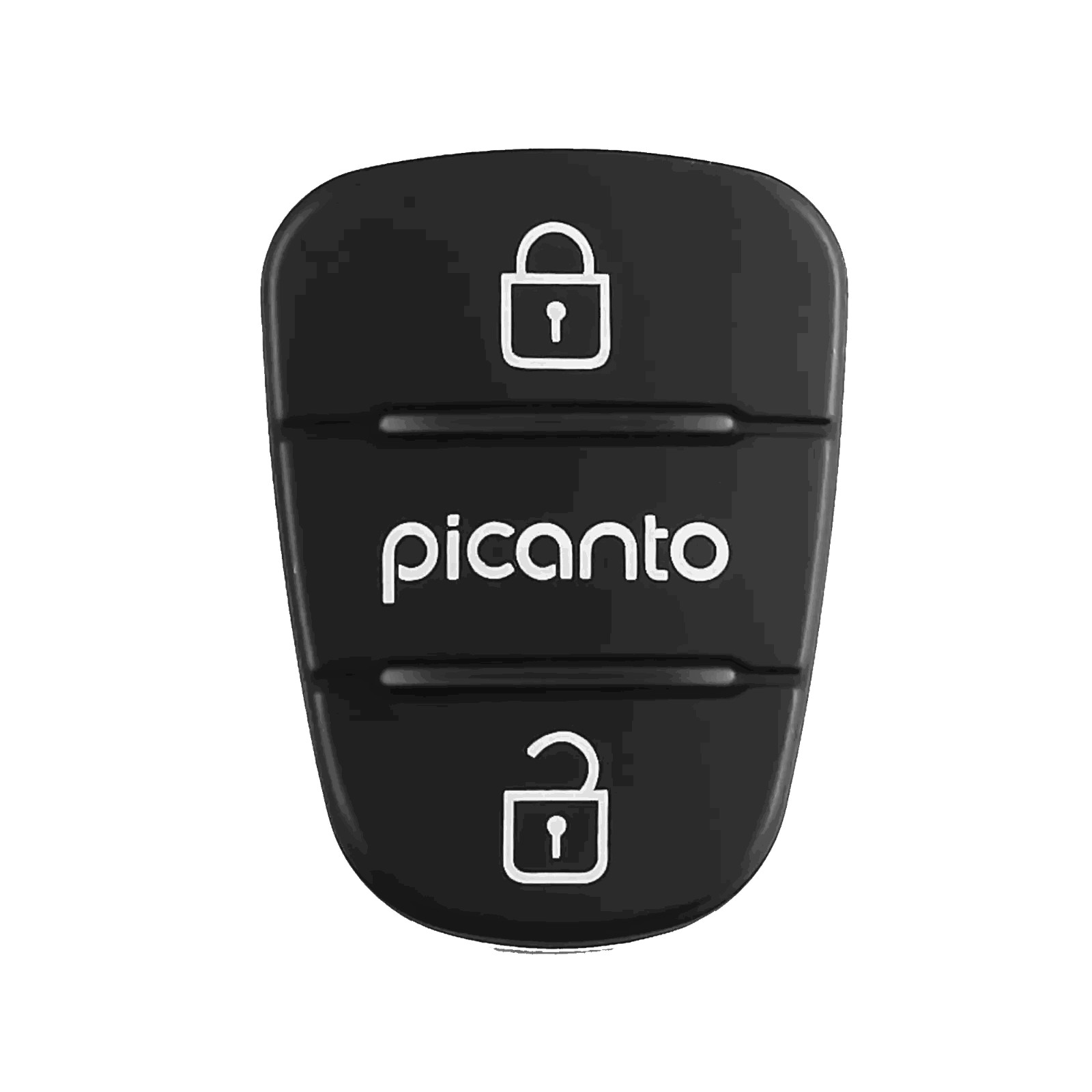 Nuovo Per Kia Picanto portachiavi telecomando gomma 3 pulsanti inserto pad