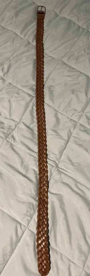 Cinturón de Cuero Trenzado Granate Hill Hecho en Italia Talla L 500474 Marrón Foto 4 de 4