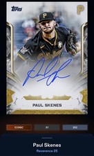 25 Topps Bunt DIGITAL Reverence Black Signature ICONIC Paul Skenes