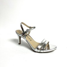 Lifestride Women  s Miracle Silver High Heel Sandals Size 9M