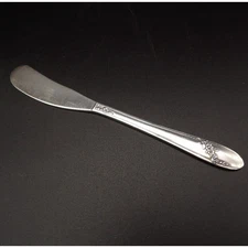 Oneida Community Tudor Plate 1946 Queen Bess II Flat Handle Butter Spreader VTG