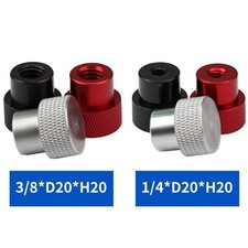 BSW 1/4-20 3/8-16 Knurled Thumb Nuts Aluminum Round Hand Grip Knobs Nuts