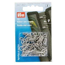 PRYM Joppenhaken und Augen silber