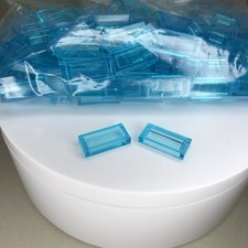 New Lego Trans-Light Blue 1x2 Tile Lot of 200