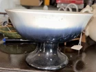 Red Wing Pottery Belle Kogan 75th Anniversary Compote MCM 1953 Luster Blk. GREY