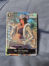 Bandai Ms. All Sunday SR Alternate Art Holo One Piece Card Game OP14-084