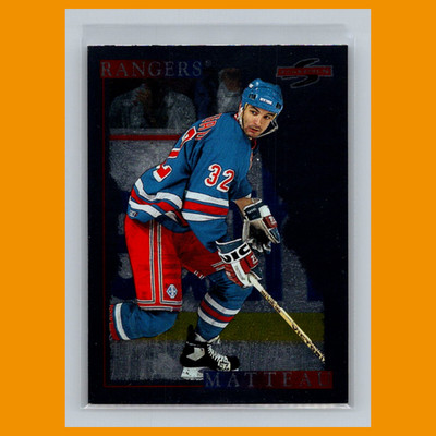 Stephane Matteau #227 1995-96 Score Black Ice New York Rangers Hockey Card NHL