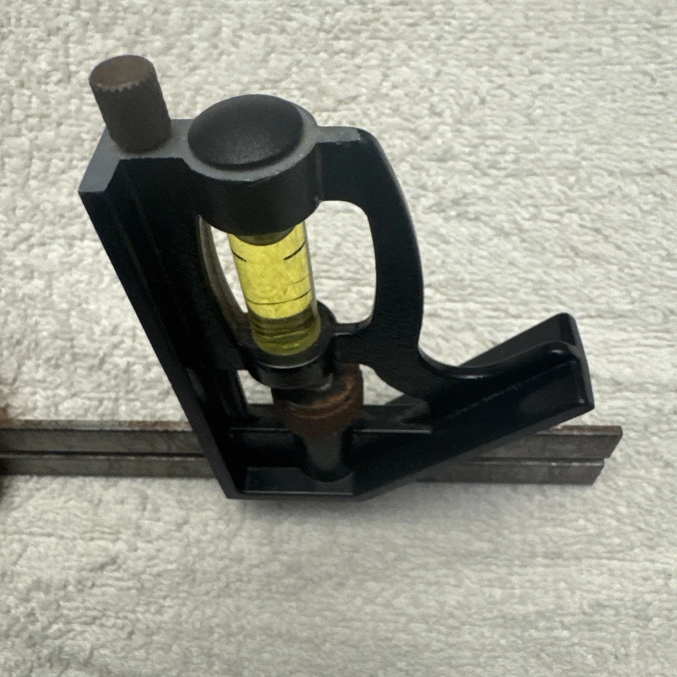Vintage 6” Machinist's Combination Square with Level - Image 3 of 4