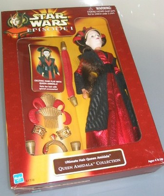 Star Wars - Hasbro Ultimate Hair Queen Amidala - Exciting Hailr Play (Frisier de