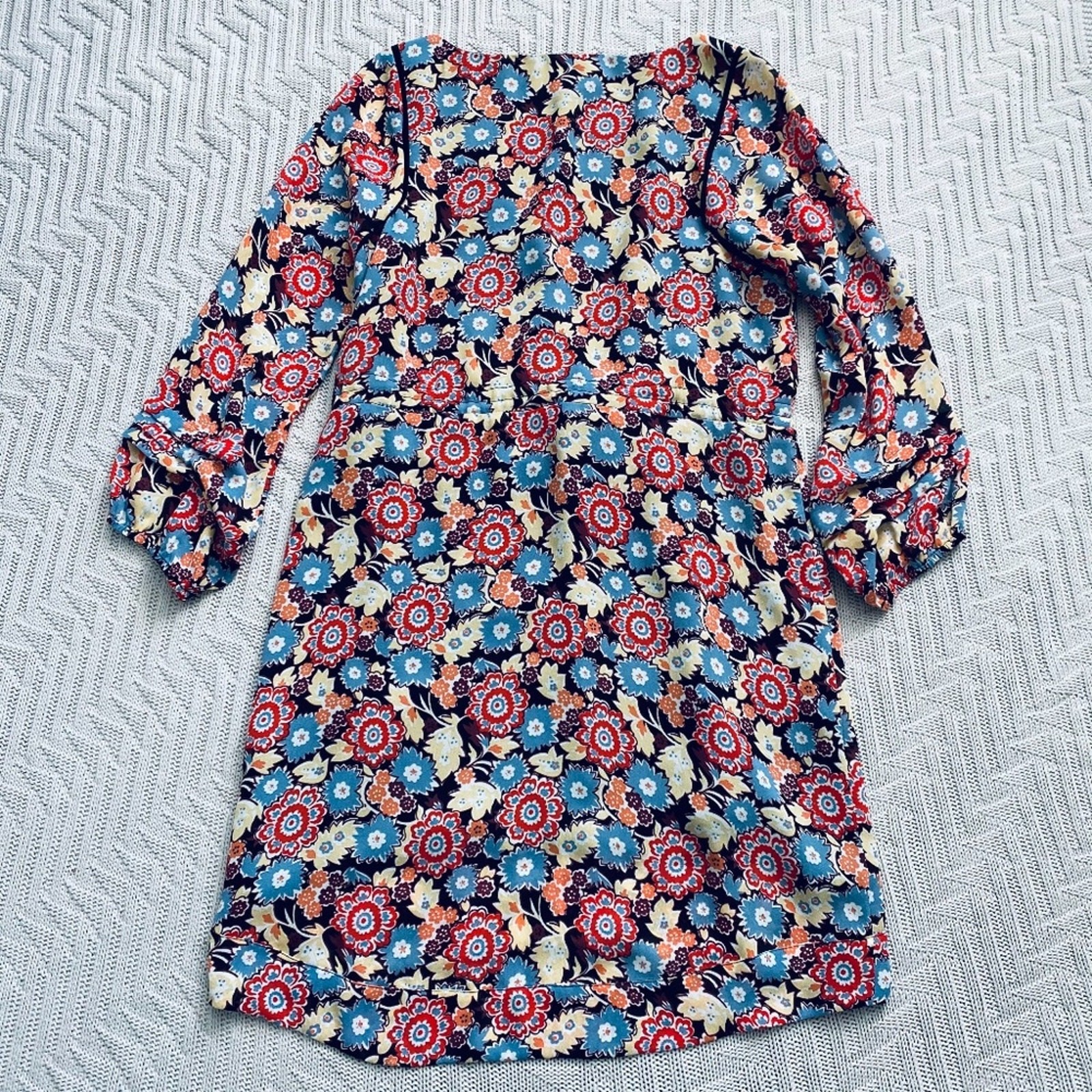 BCBGeneration red retro floral pattern dress - image 2