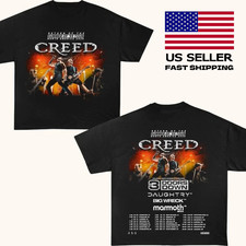New Hot   Creed Band 2025 Tour Summer of  99 Tour Shirt