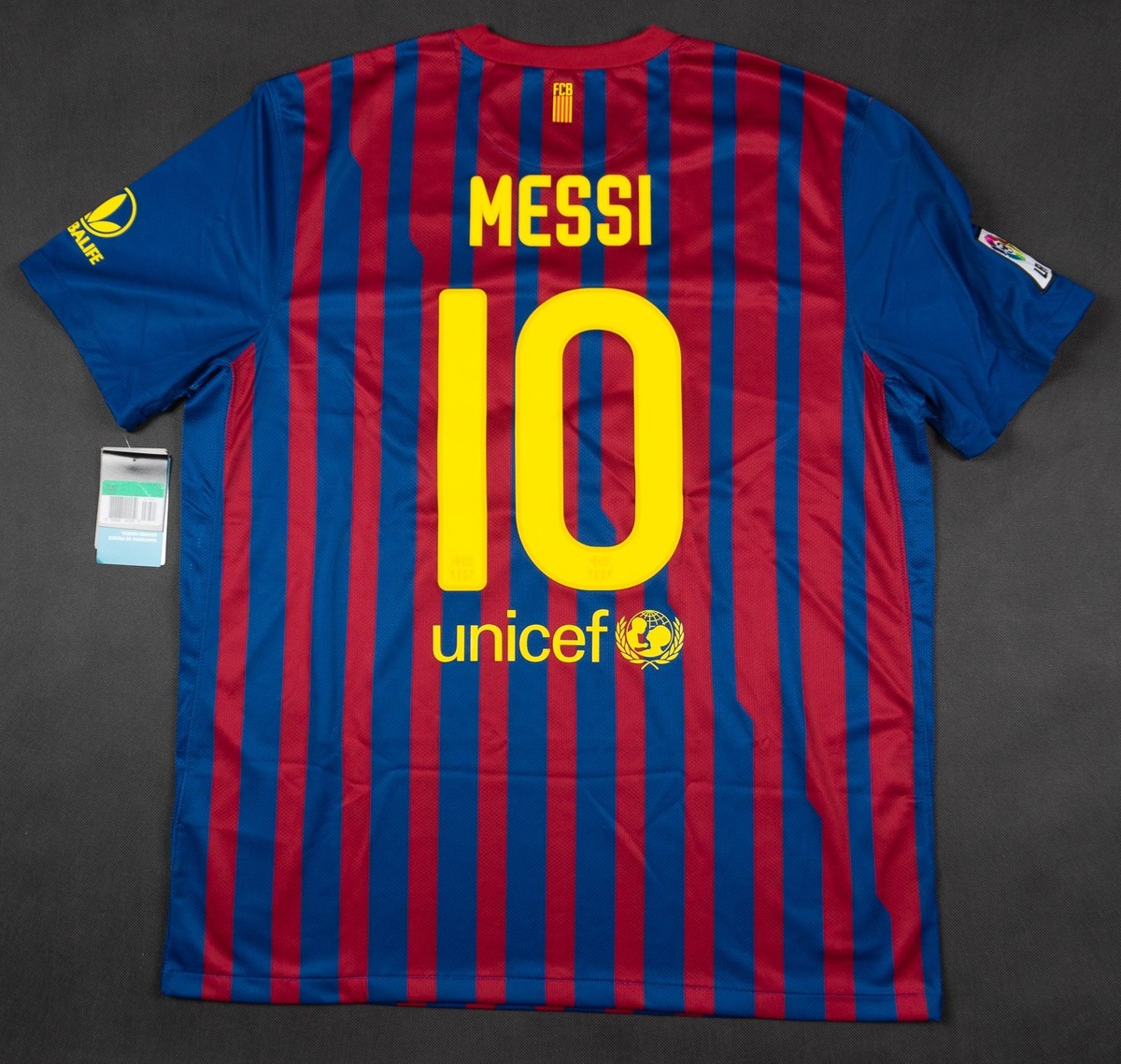 FC BARCELONA 2011-2012 Leo Messi Jersey Shirt Home Original XL
