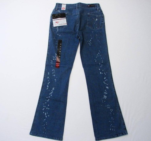 Makaveli Stretch Distressed Blue Denim Jeans Girls Size 14 Waist 28 NWT $42 - Picture 4 of 4