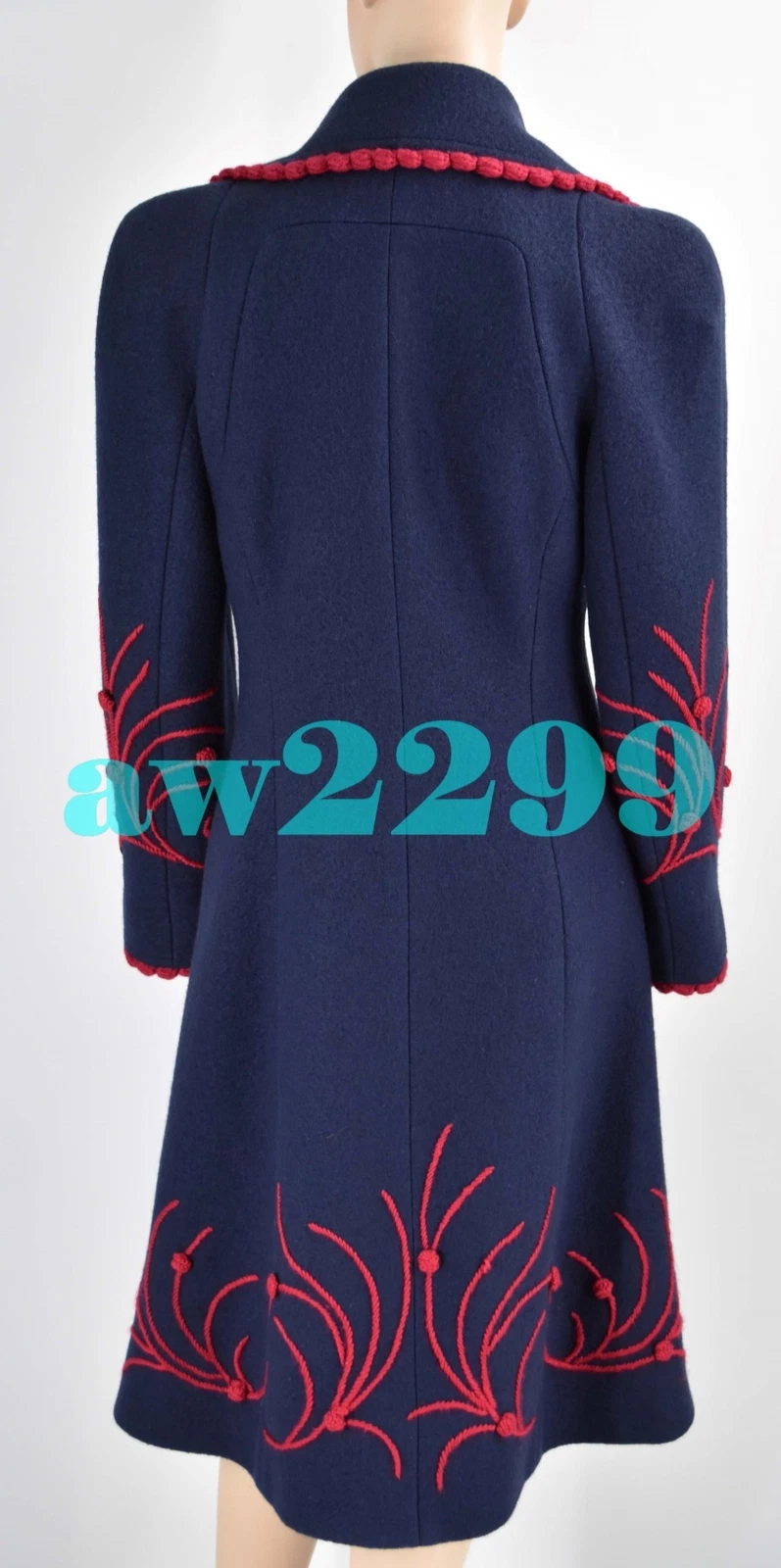 CAPPOTTO CHANEL 97A CC LOGO PIÙ RICERCATO RICAMATO FR 40 38 ARTICOLO DA COLLEZIONE NUOVO DI ZECCA