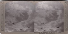 WW1 Stereoview Card - Biplanes Squadron in fighting farmation #140