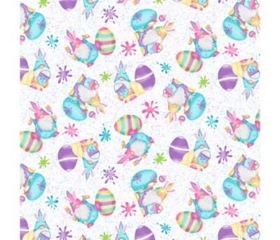 Fat Quarter Henry Glas Hoppy Ostern Wichtel Eier Pinsel 100% Baumwollstoff