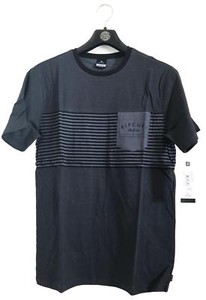 CTETY1 Black Marle Rip Curl PLAIN POCKET TEE Men/'s Crew Neck T Shirts New