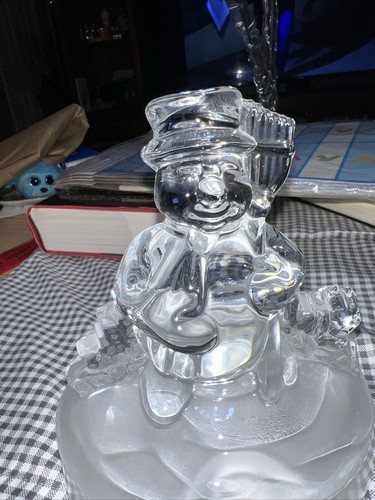 D'Arques Kristall Happy Holidays Schneemann Kunstglas 6" NEU OHNE BOX - Bild 3 von 19