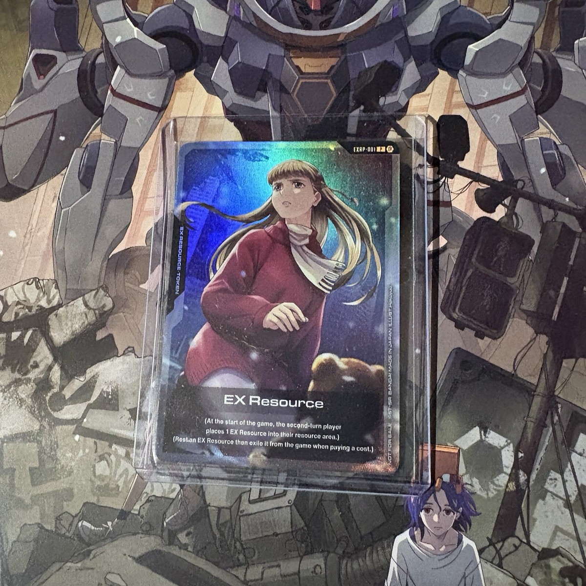 4枚セット ガンダムカードゲーム EXリソース リリーナ EXRP-001 Gundam Card Game EXRP-001 EX Resource Foil English Promo