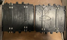 2 1960s Eldon Slot Car Track Straight 0675-13 common No. 1 No. 2 grey white red