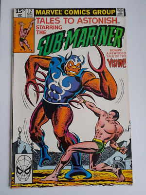 Tales to Astonish Vol 2 #12 Nov 1980 VFINE- 7.5 Reprints Sub-Mariner #12