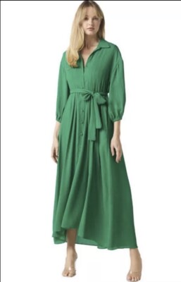 green emerald velvet dress ZANIA DRESS