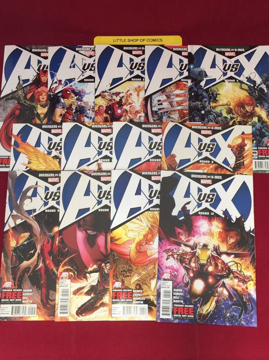 Avengers vs. X-Men Round 0 to 5セット Avengers vs X-Men #0 1 2 3 4 5 6 7 8 9 10 11 12 VFNM Full