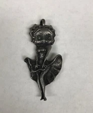 Vintage BETTY BOOP Charm Jewelry Metal 2.5"  Pendant