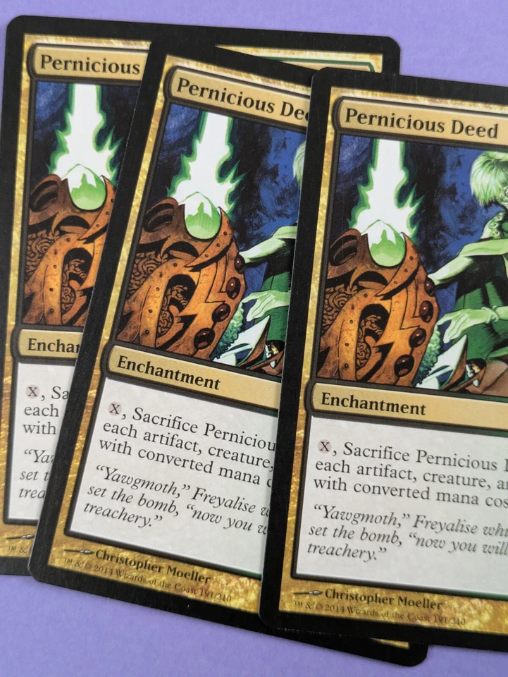 MTG Magic The Gathering: Conspiracy: Pernicious Deed Mythic #191/210 - NM - Image 3 of 3
