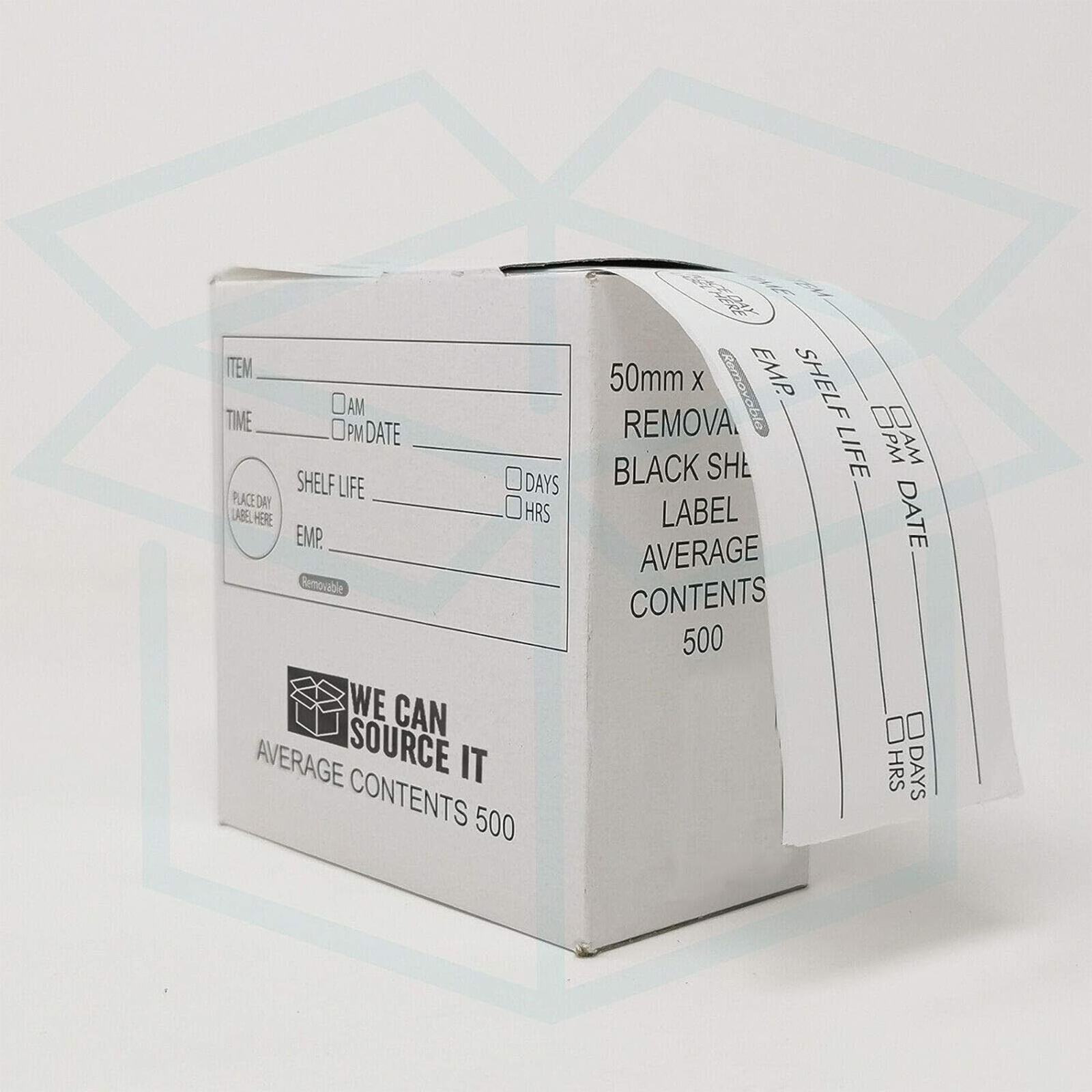 Prepped Food Day Dot Shelf Life Labels 500 Roll, Catering Food Rotation Stickers