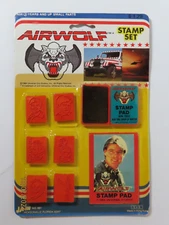 1984 Ja-Ru Jaru Airwolf Stamp Set unopened NIP rare HTF