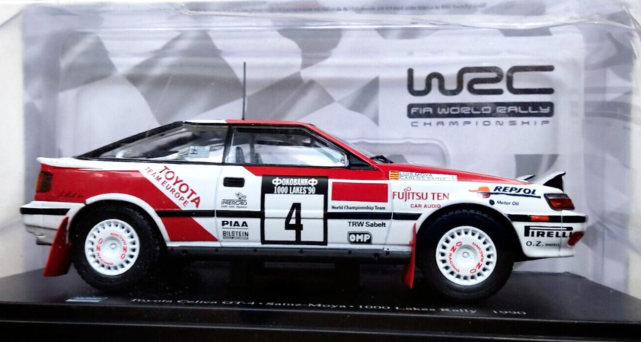 Toyota Celica GT4 WRC Hachette 1/24 voiture rallye miniature miniature métal