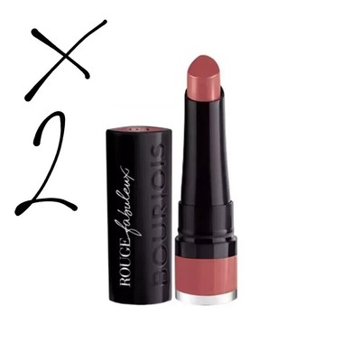 2 x Bourjois Rouge Fabuleux Lippenstift ~ 03 Bohemian Raspberry