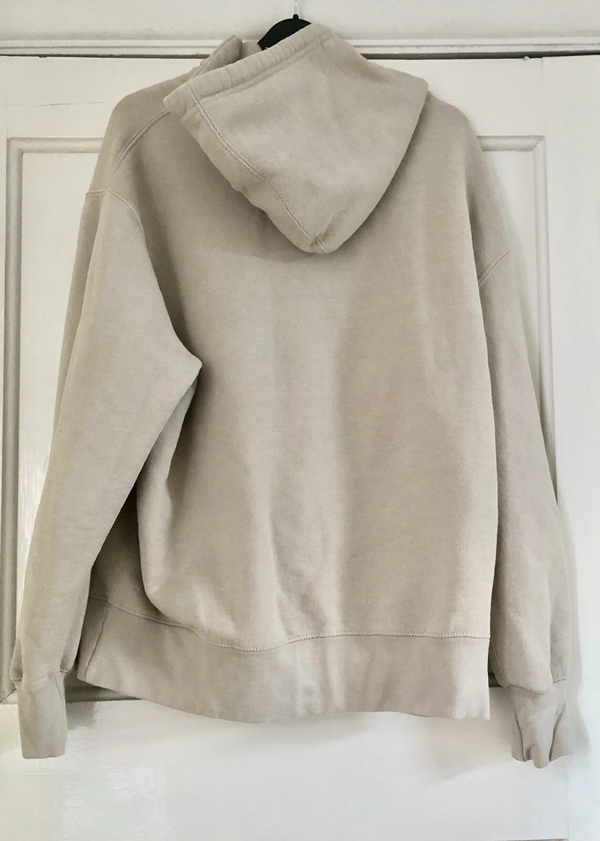 Pull And Bear Hoodie, Beige Adult Size Meduim Pocket 38 Inches | eBay