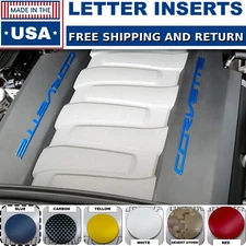 BLUE C7 Engine Cover Plastic Letters For 14-19 Chevy Corvette Stingray NOT VINYL