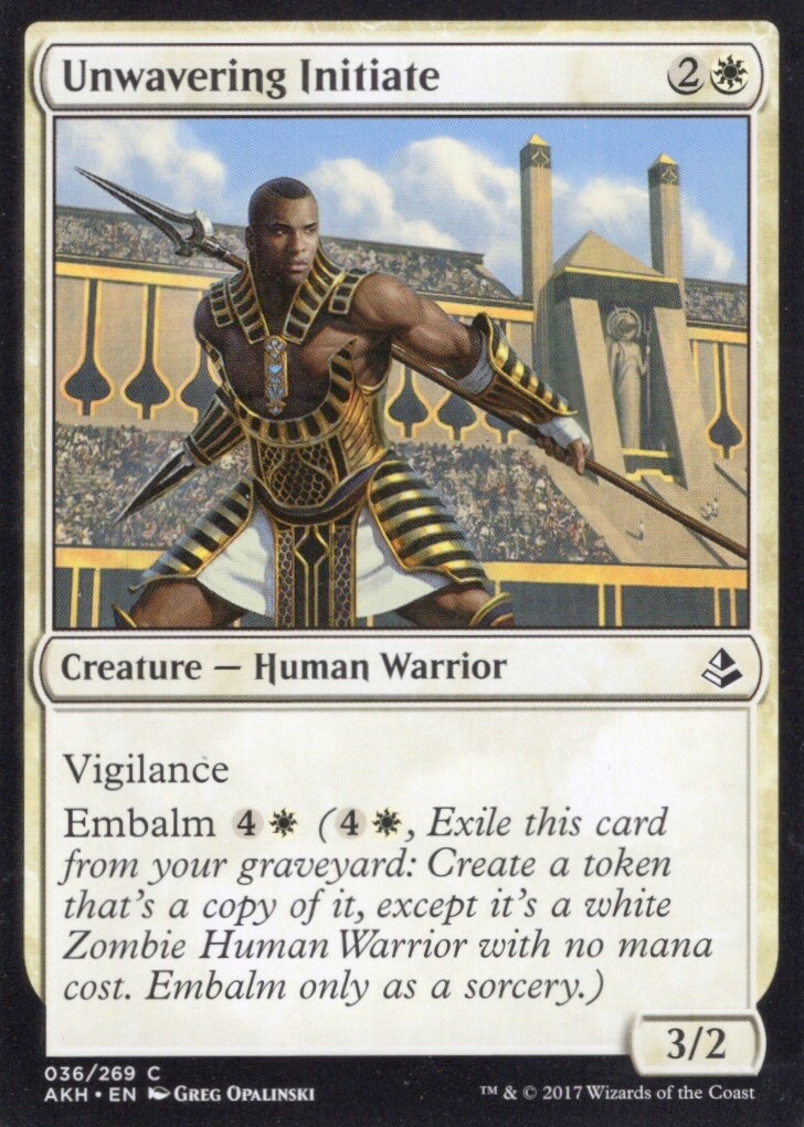 UNWAVERING INITIATE 036/269 AMONKHET MTG MAGIC NM | eBay