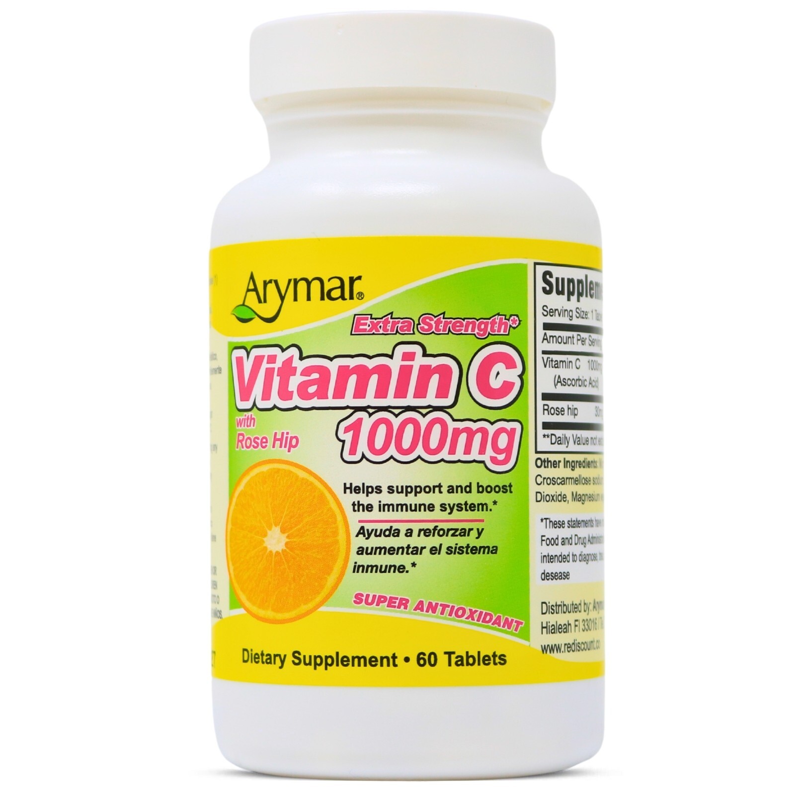 Arymar Vitamin C 1000 mg with Rosehip 60 Tablets eBay